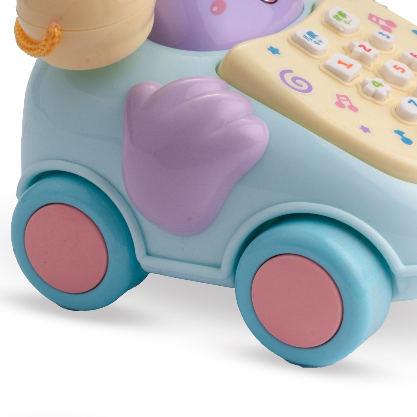 تليفون أرضي صغير لبني