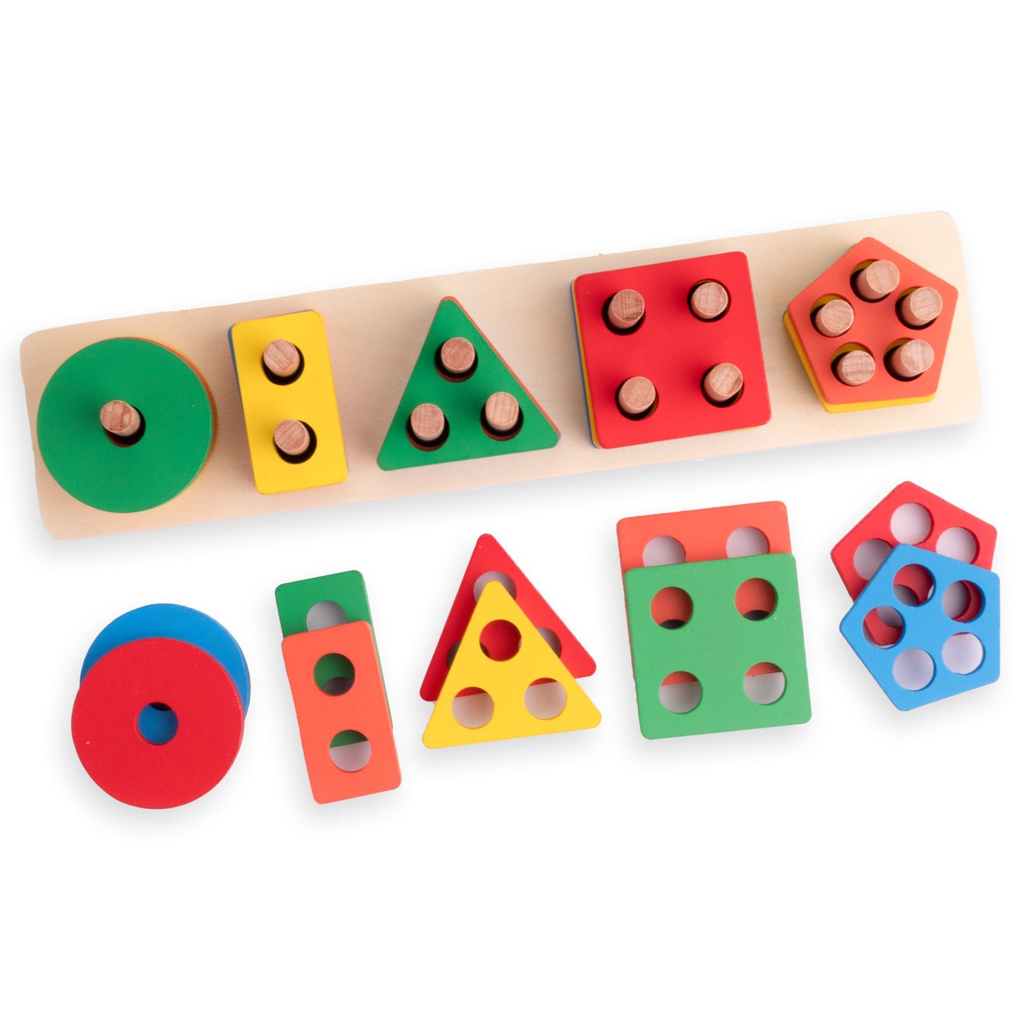 ترتيب الأشكال الهندسية 5*1 - 5 أشكال