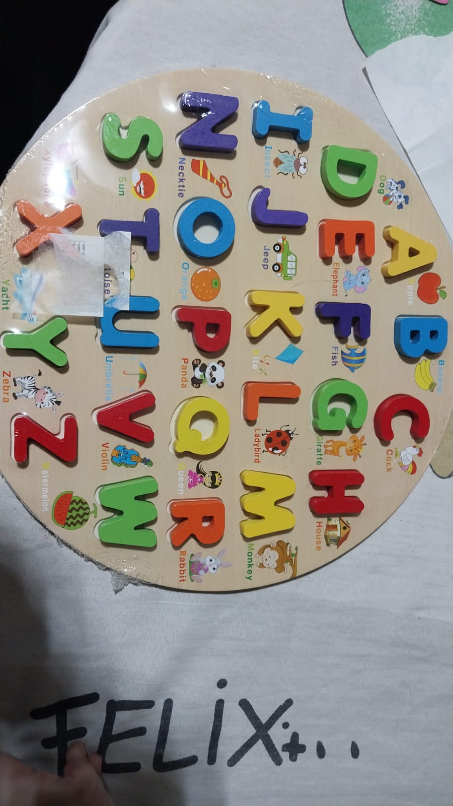 بازل تطابق حروف انجليزى مدور🤗