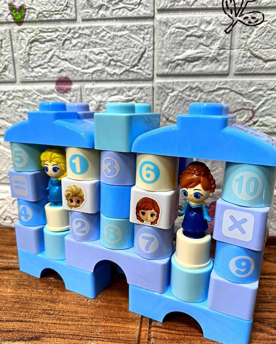 🌸شنطه مكعبات فروزن ٥٢ قطعه🌸