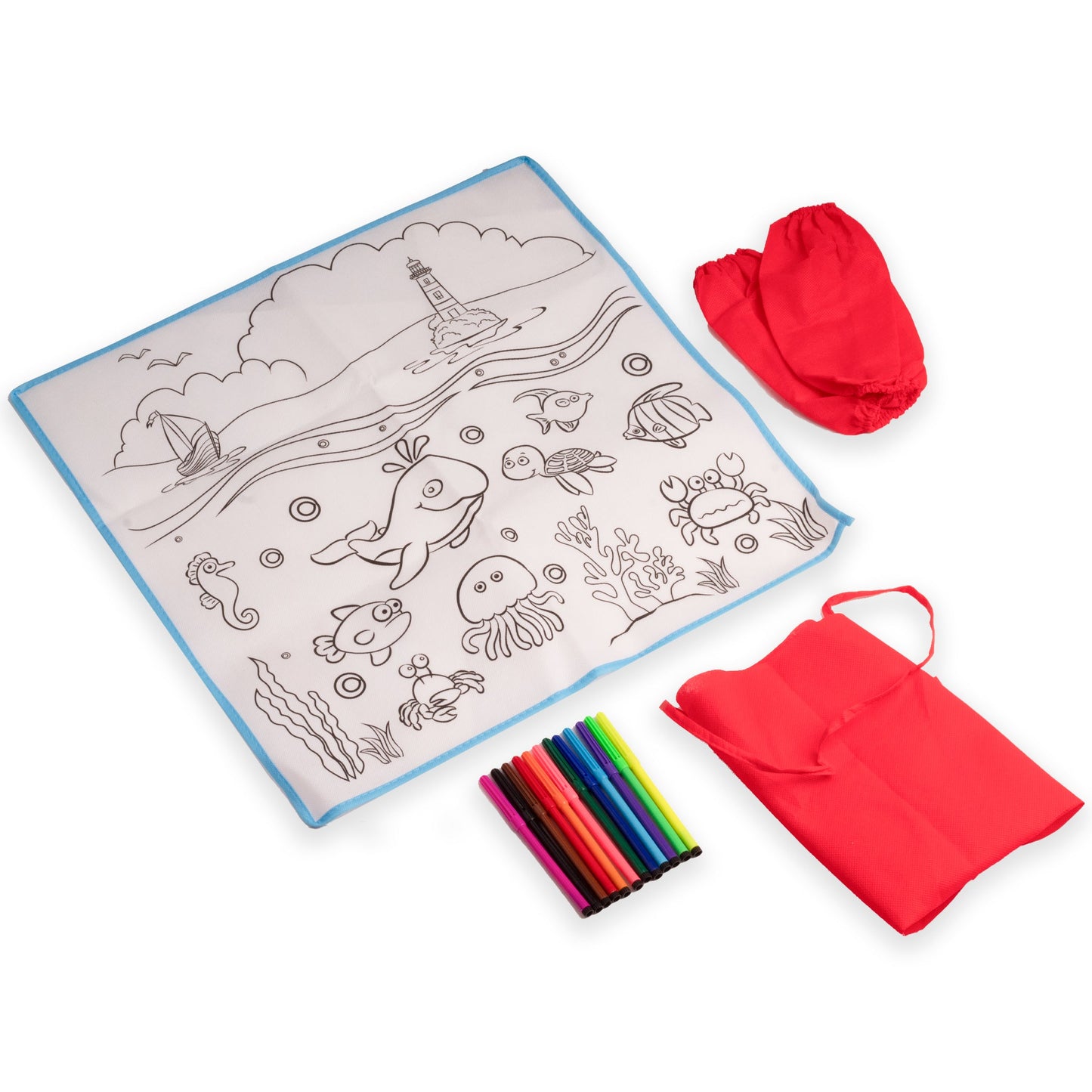 سجادة تلوين مع مريلة