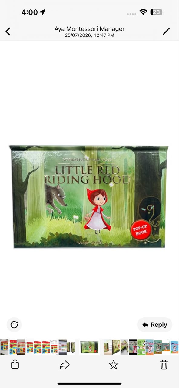 🌸Little red pop up book🌸