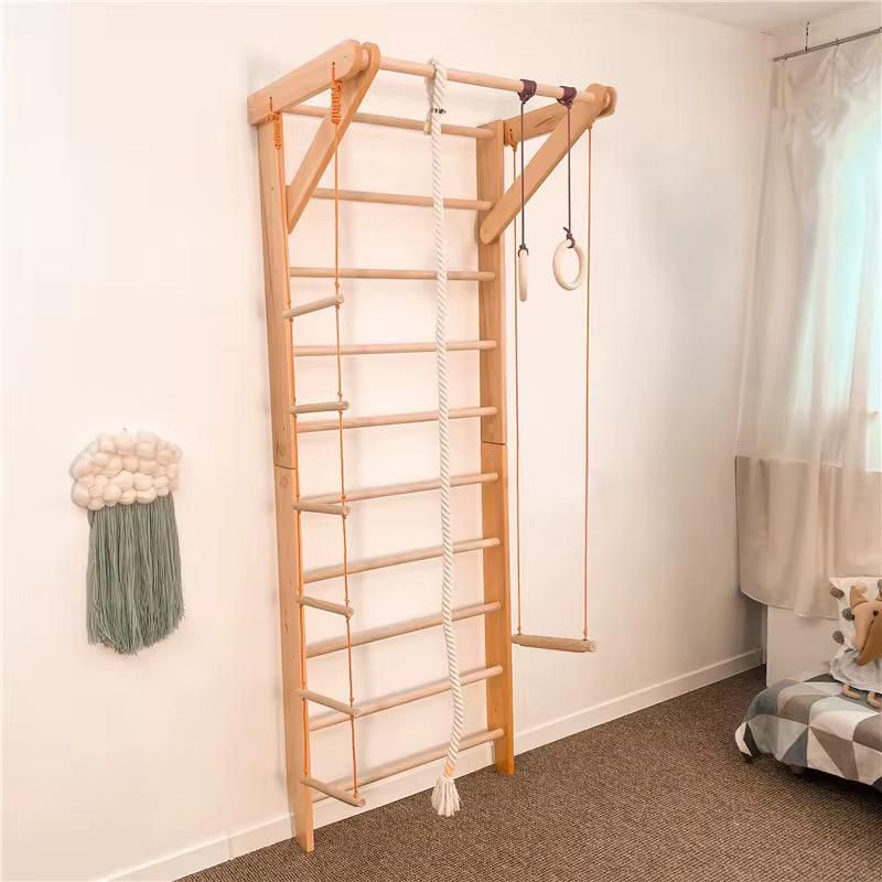 Climbing wall with accessories