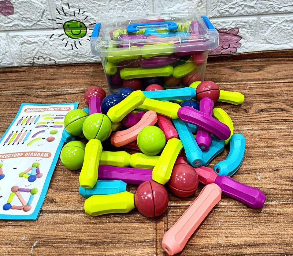 🌸مكعبات المغناطيس ال 50 قطعه في بوكس🌸