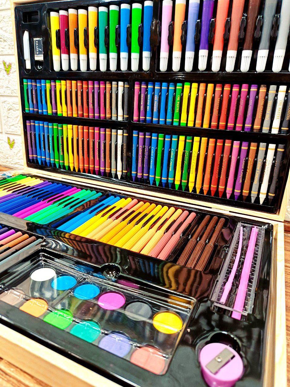 🌸شنطة الألوان الجامبو – 180 قطعة 🌸من الإبداع والجمال 🌈✨