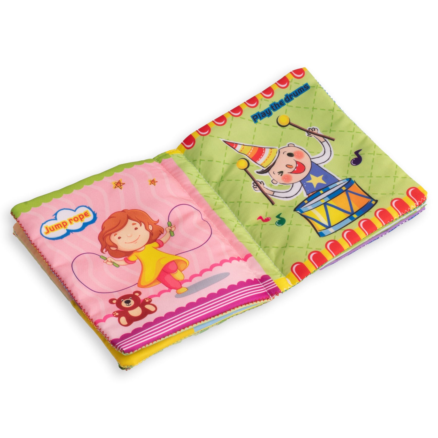 كتب قماش في علبة كبيرة - 6 كتب