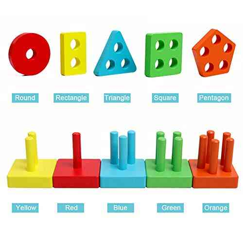 ترتيب اشكال هندسيه في علبه زرقاء