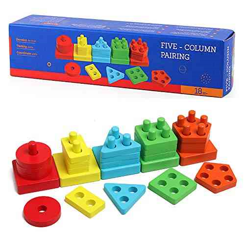 ترتيب اشكال هندسيه في علبه زرقاء