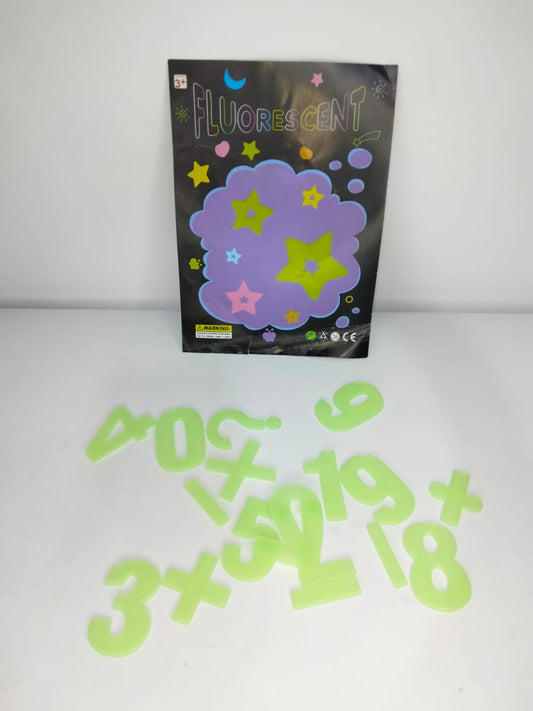 اشكال مضيئه ارقام انجليزى