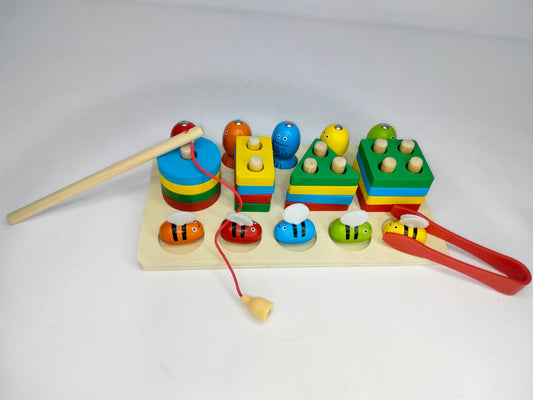 حل مشكلات هندسي مع صيد سمك ونحل