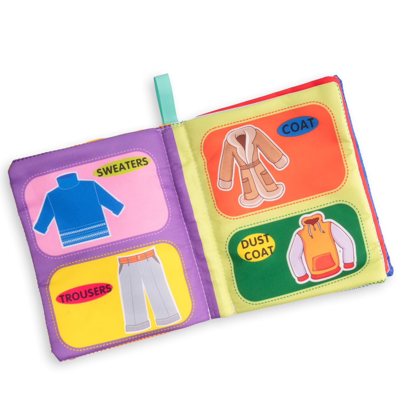 كتب قماش في علبة كبيرة - 6 كتب