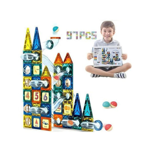 تركيبات البناء المغناطيسية - 97 قطعة