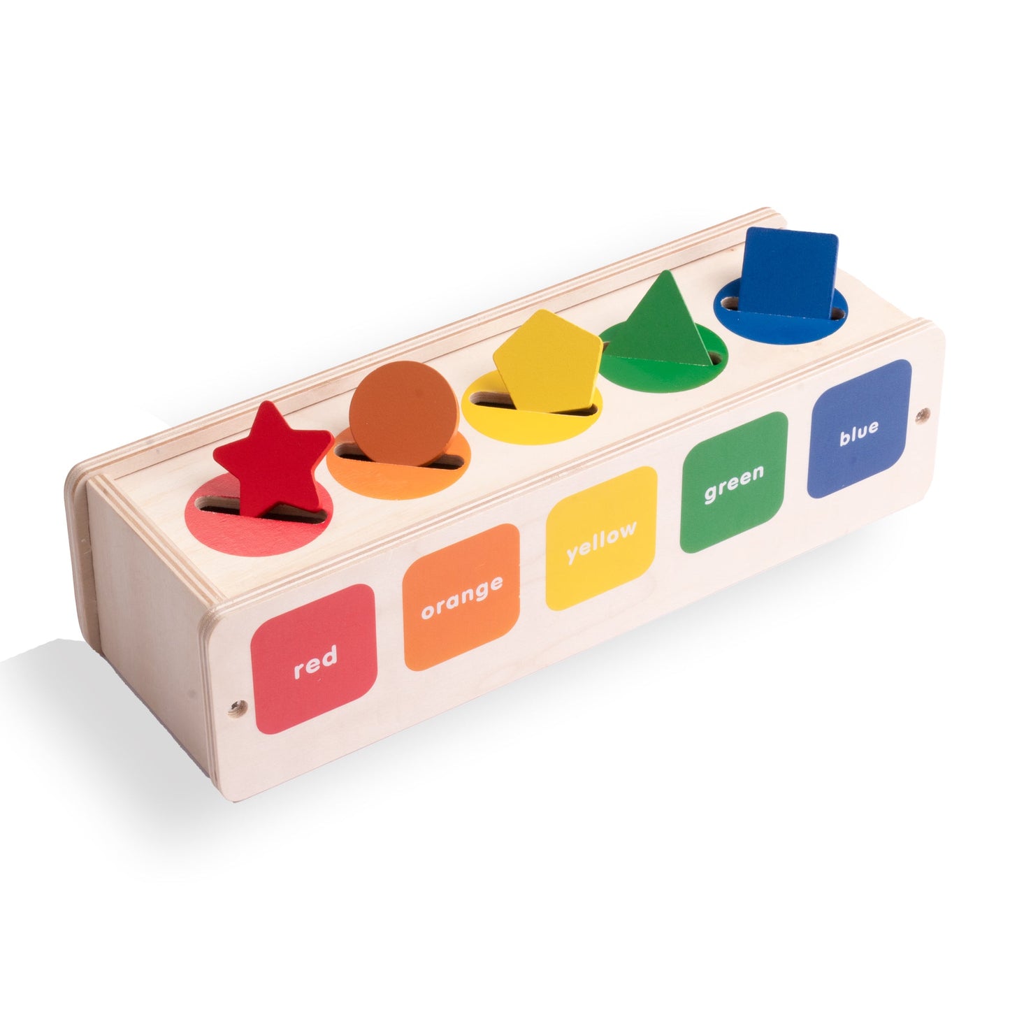 لعبة تصنيف الأشكال والألوان الخشبية