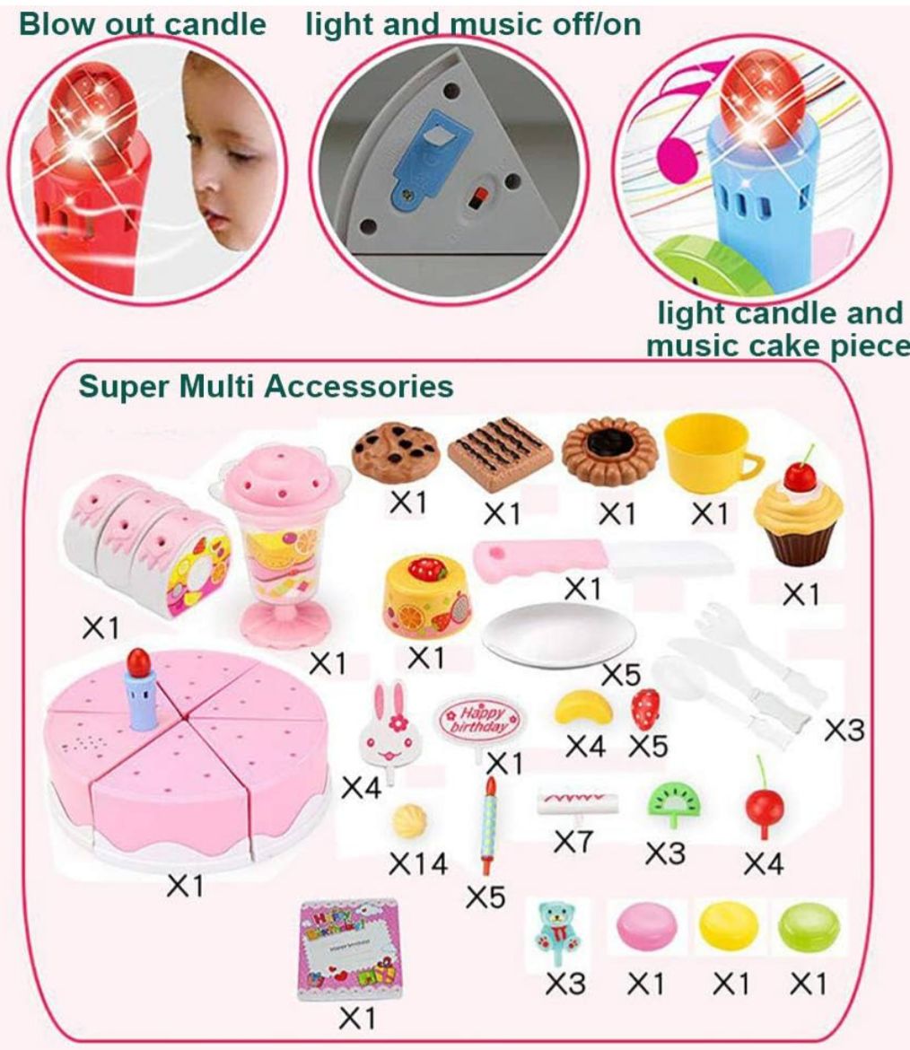 تورته عيد ميلاد 42 قطعه