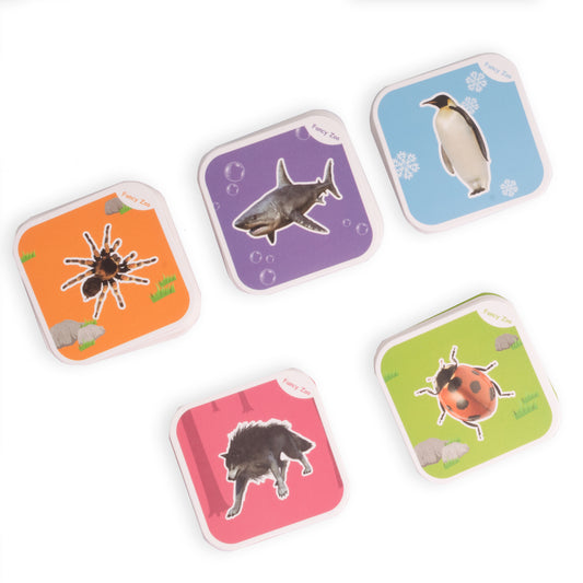 بطاقات تعليمية Fancy zoo رباعية الأبعاد - 68 كارت