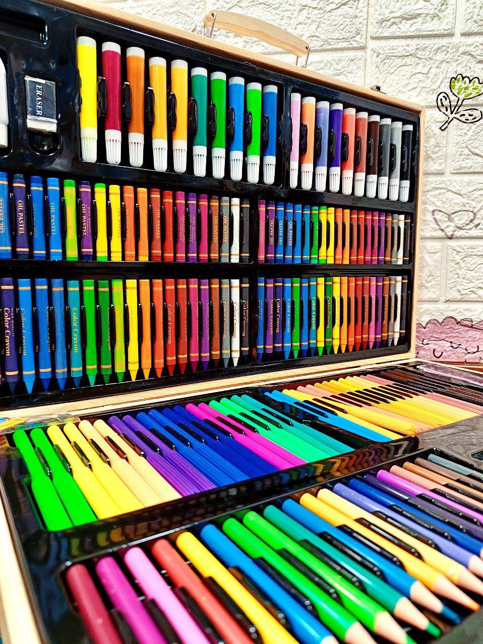 🌸شنطة الألوان الجامبو – 180 قطعة 🌸من الإبداع والجمال 🌈✨