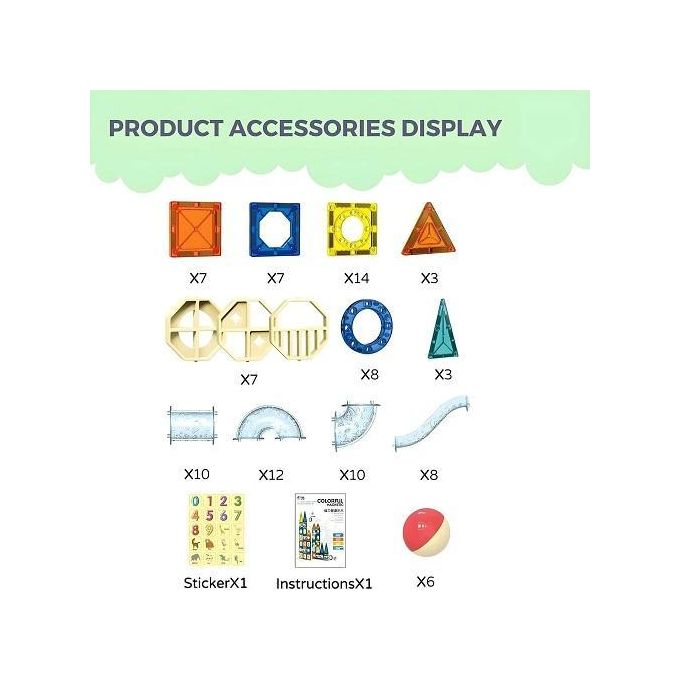 تركيبات مغناطيسية - 97 قطعة