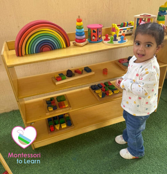الحجم الكبير Montessori Toys Shelf