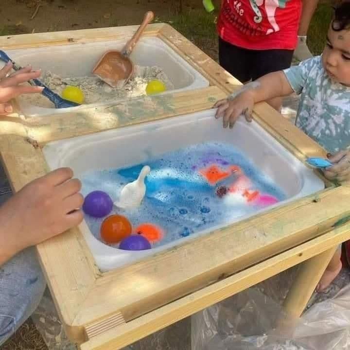 🤗✨ Sensory Table – طاولة العب الحسي ✨🤗