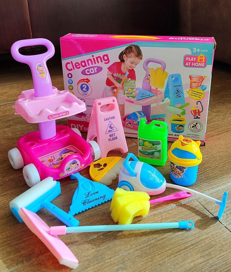 لعبة أدوات نظافة حجم مينى 🧽🧹