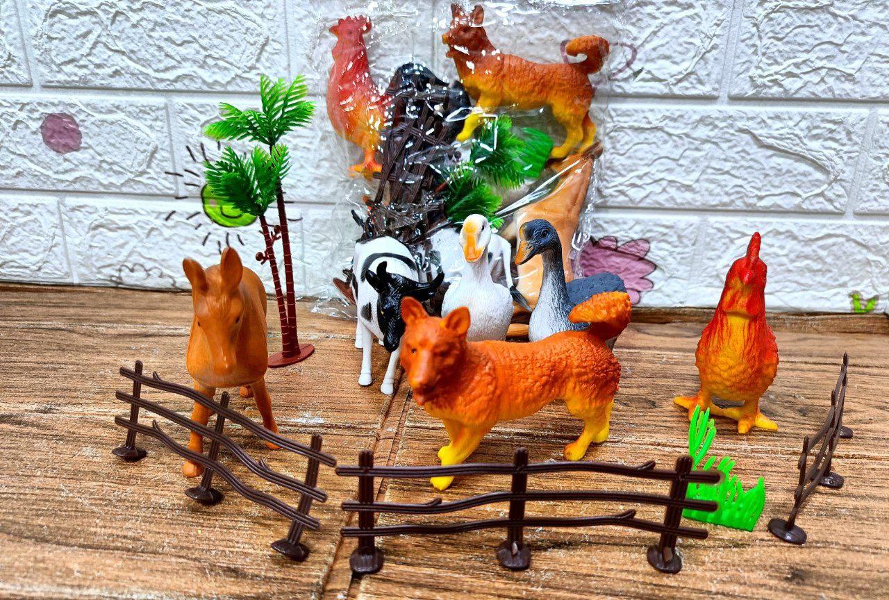 🌸حيوانات مزرعه مع سور🌸