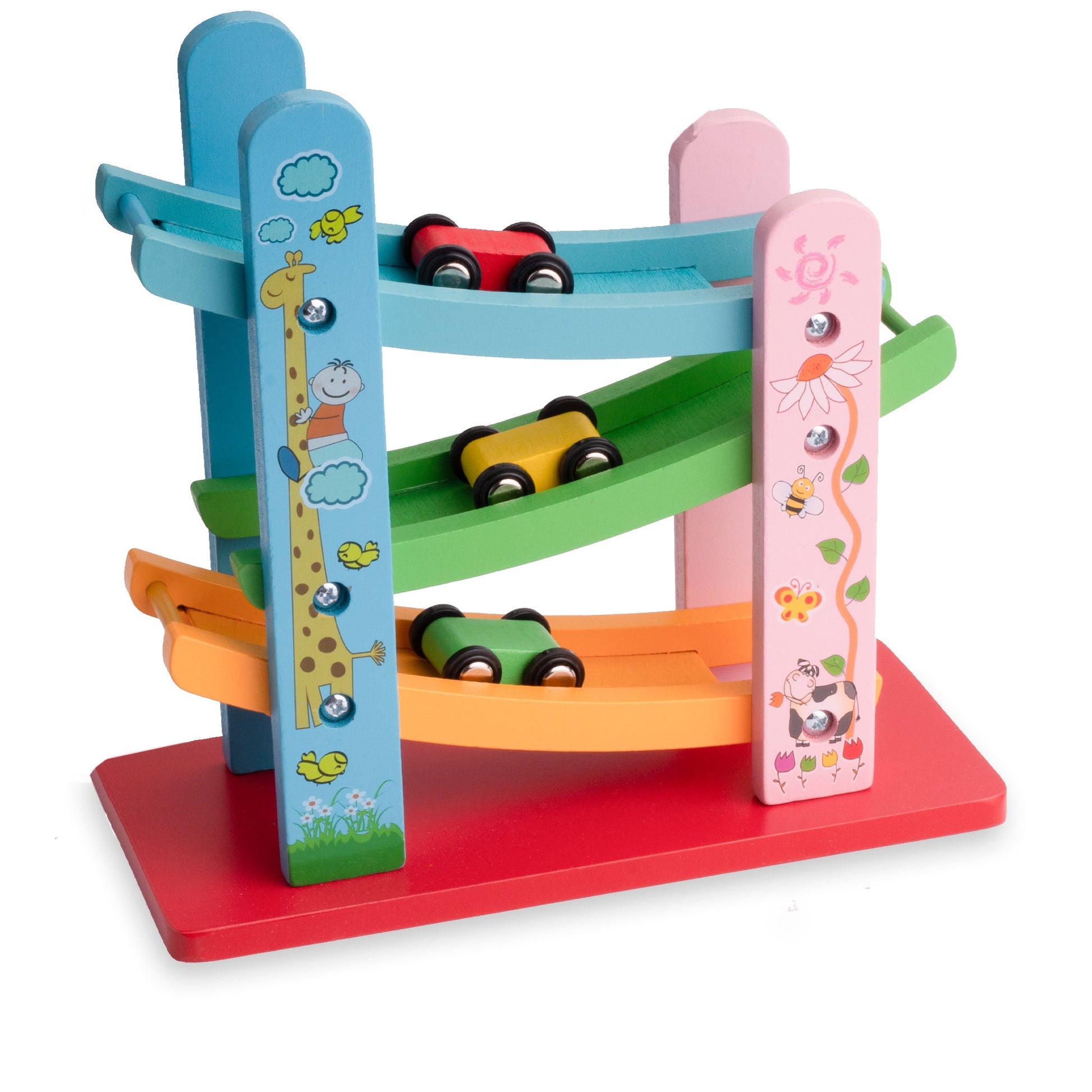 لعبة سباق منحدر السيارات الخشبية