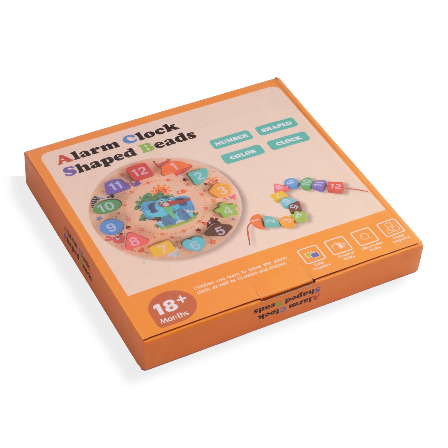 ساعة تعليمية خشب