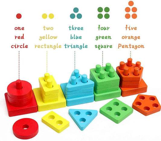 ترتيب اشكال هندسيه في علبه زرقاء