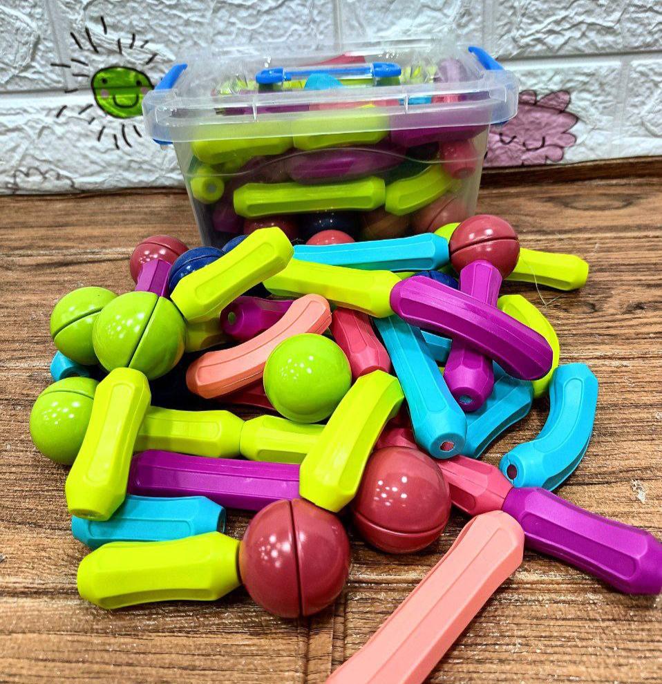 🌸مكعبات المغناطيس ال 50 قطعه في بوكس🌸