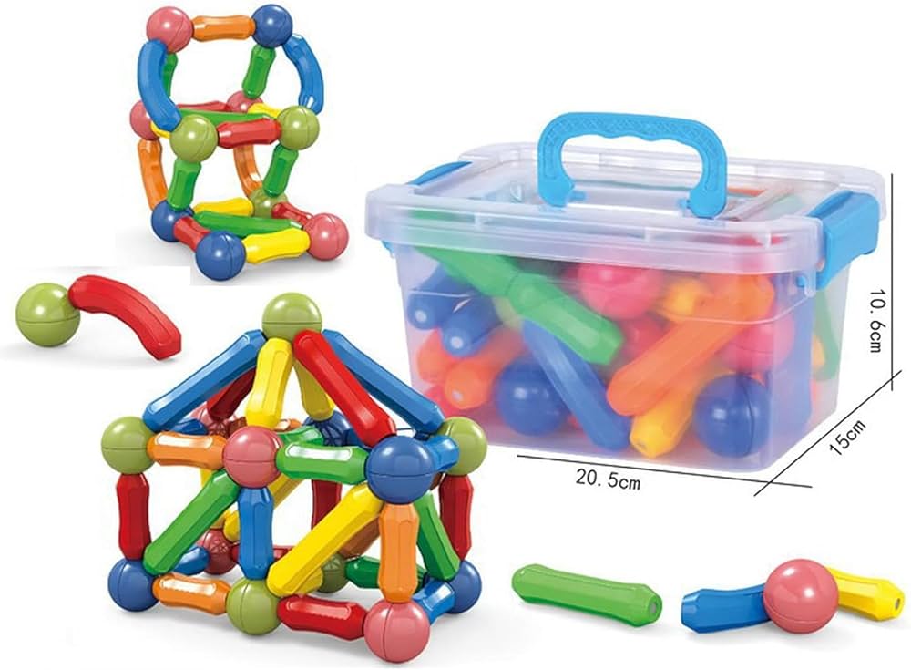 بوكس مكعبات مغناطيس 84ق شفاف