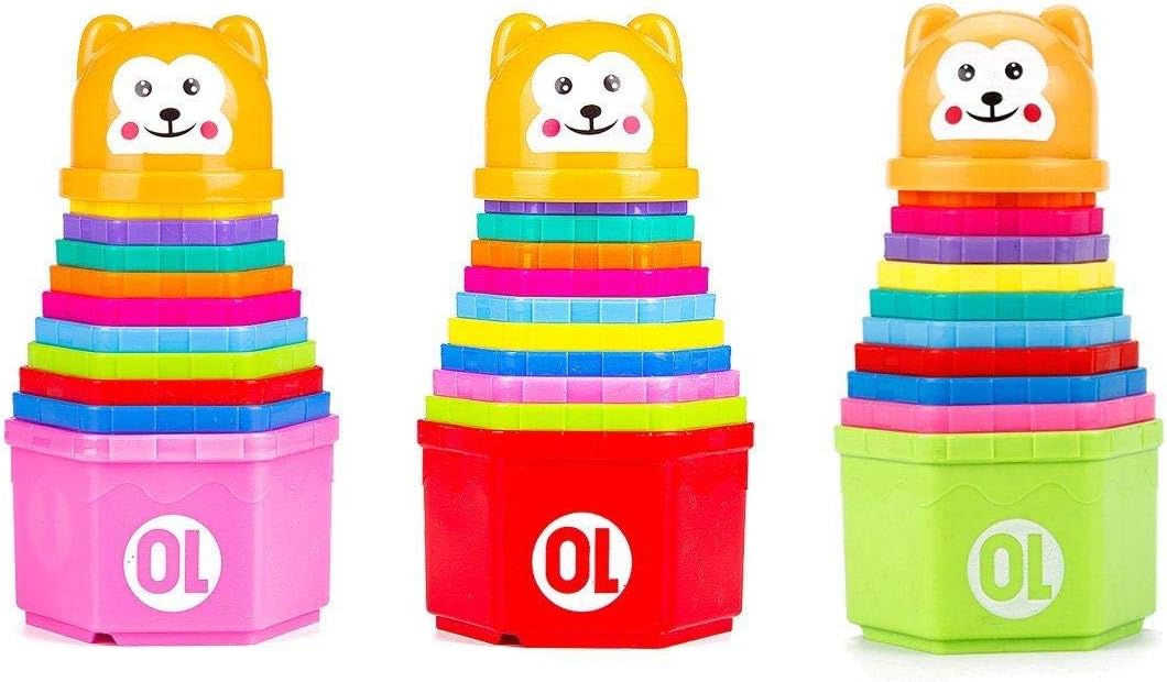 لعبة ترتيب الأكواب - 10 قطع