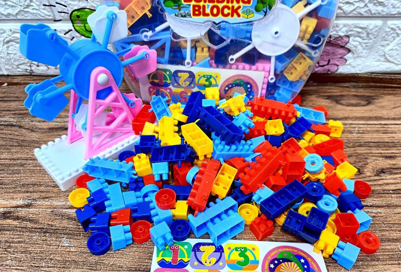 🌸شنطة المكعبات البلاستيك🌸