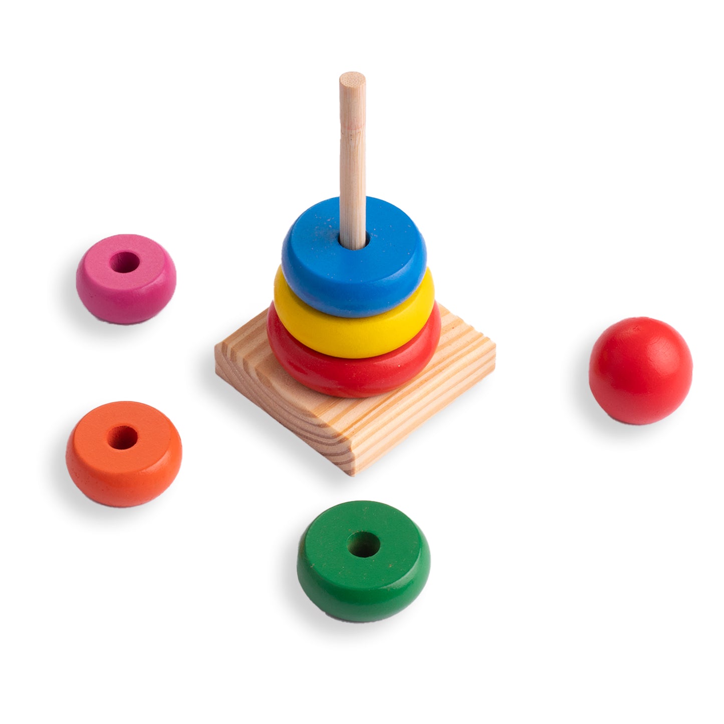 عمود حلقات خشب  كبير