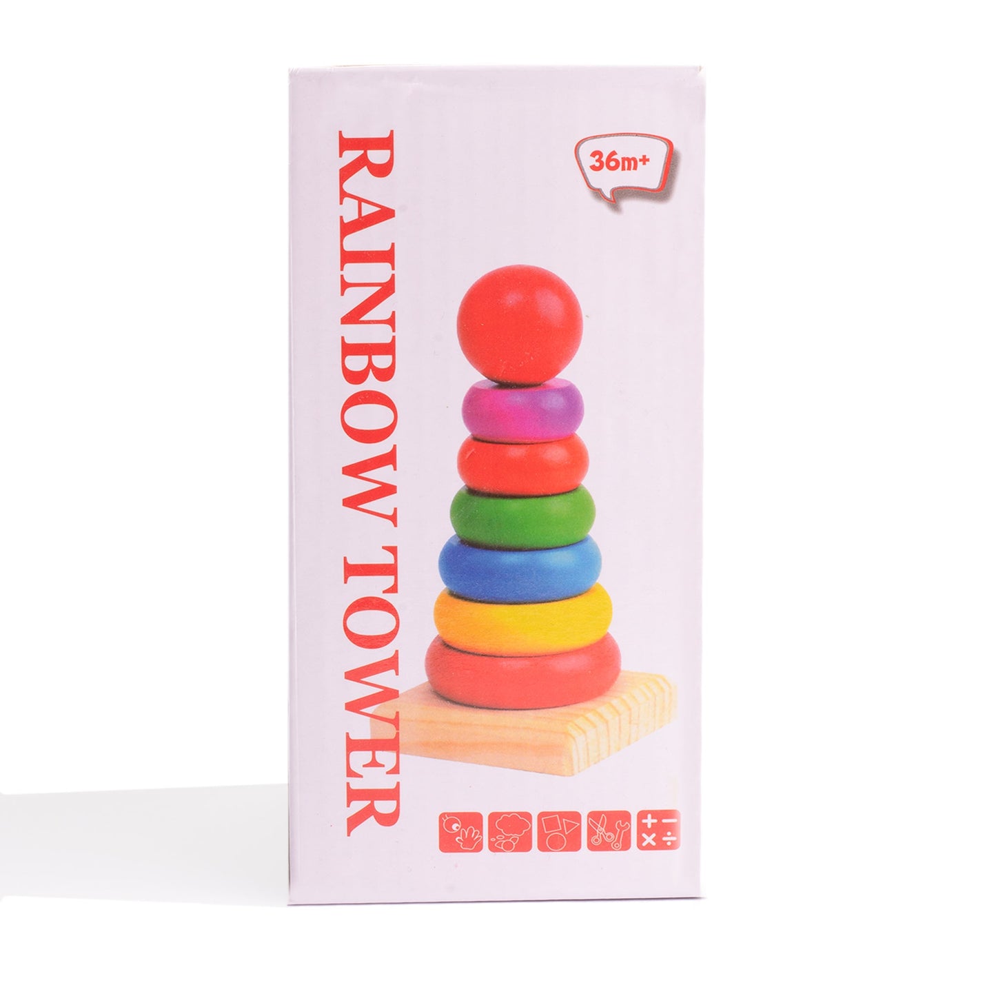 عمود حلقات خشب صغير