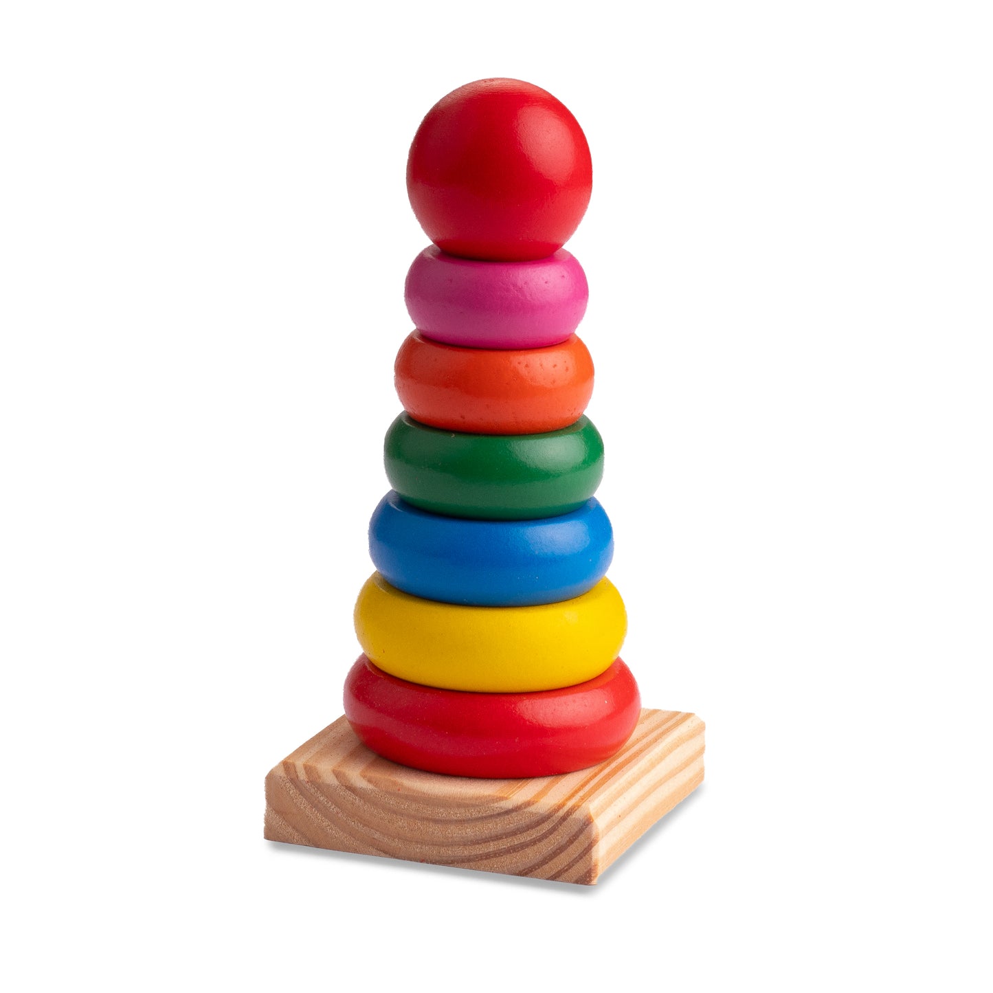 عمود حلقات خشب صغير