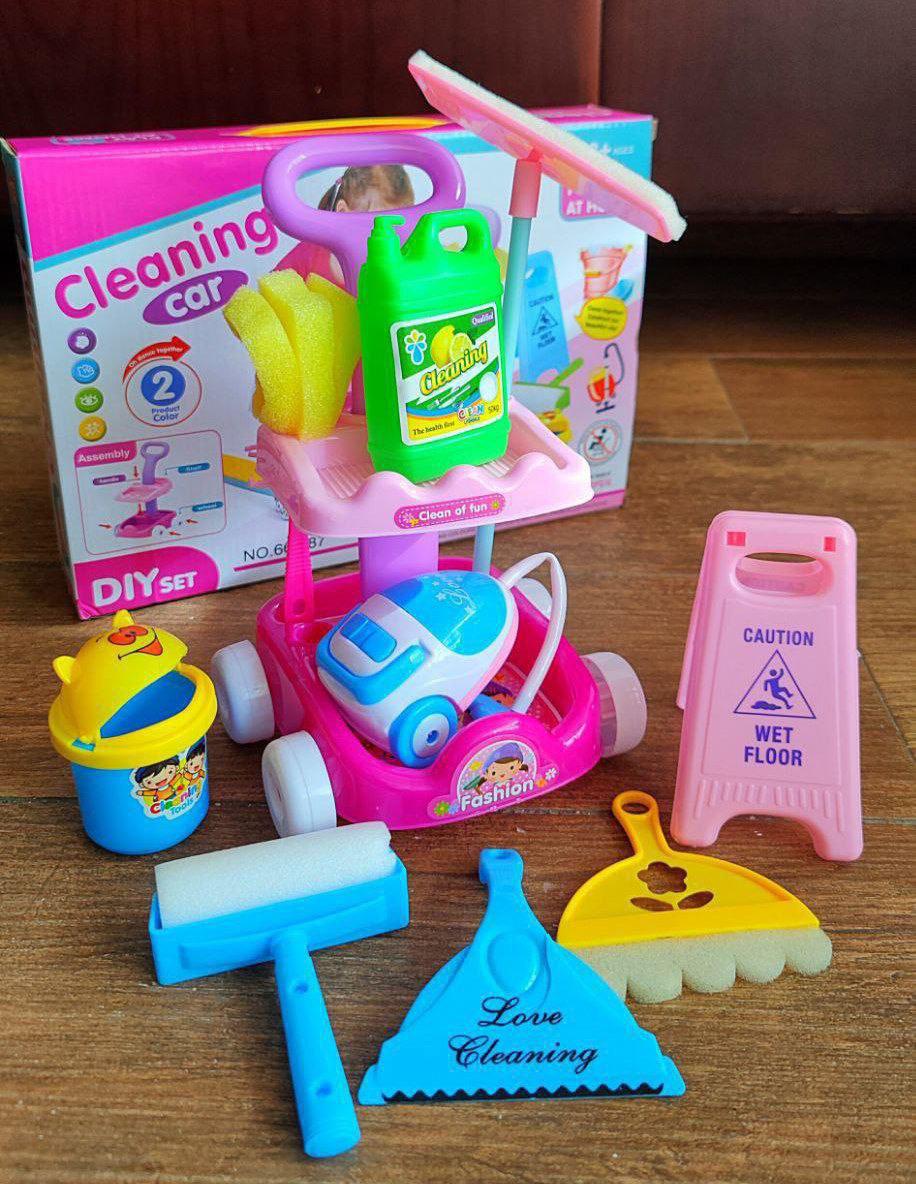 لعبة أدوات نظافة حجم مينى 🧽🧹