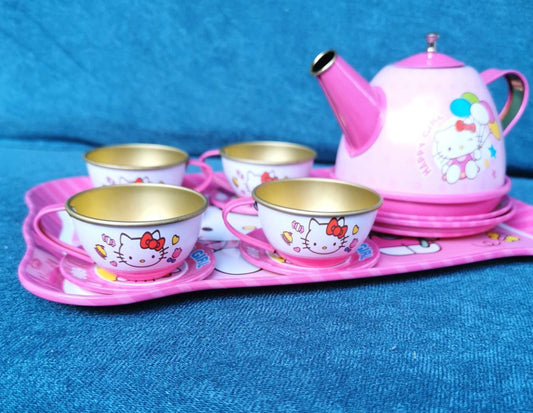 🌸🌸طقم شاي معدن كيتي🌸🌸