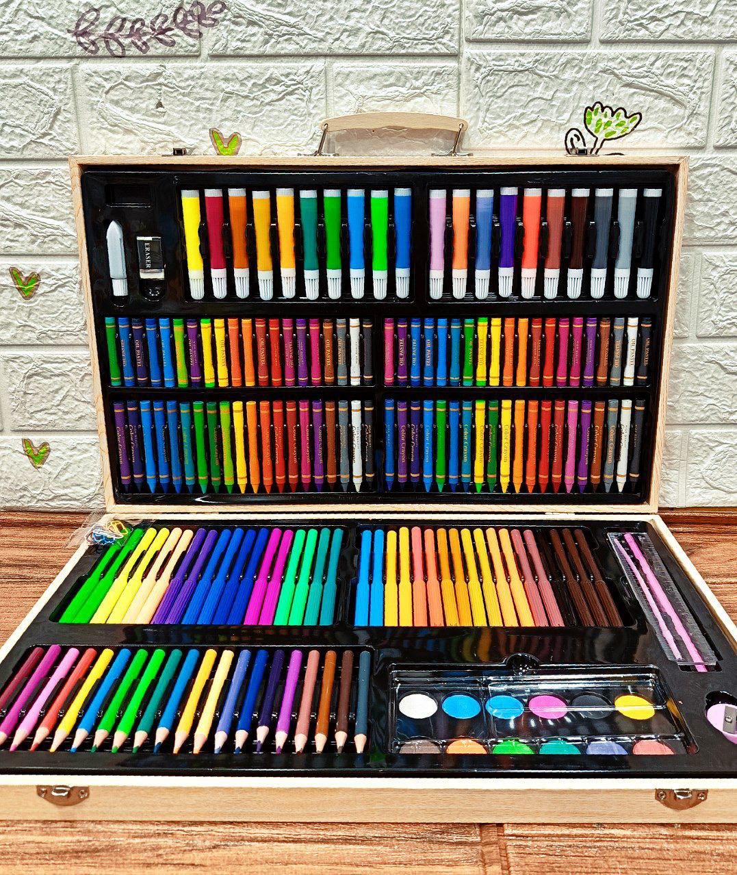 🌸شنطة الألوان الجامبو – 180 قطعة 🌸من الإبداع والجمال 🌈✨