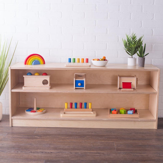 الحجم الصغير montessori  toys shelf