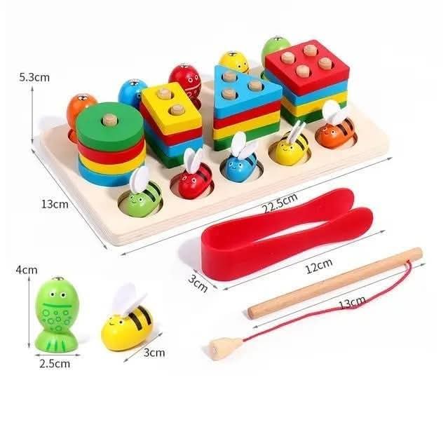 حل مشكلات هندسي مع  صيد سمك ونحل