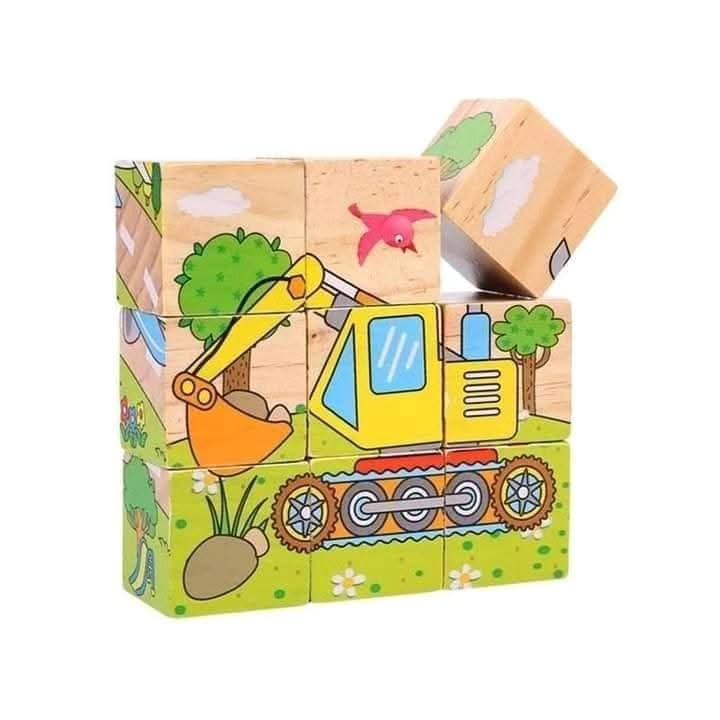 بازل مكعبات 9 قطع