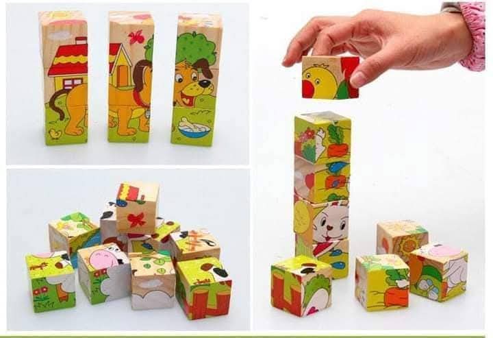 بازل مكعبات 9 قطع