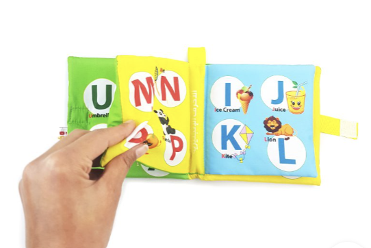 كتاب قماش تعليمي للأطفال - حروف انجليزي