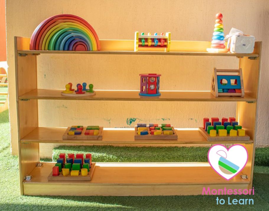 😍♥️ الحجم الكبير Montessori Toys Shelf ♥️😍