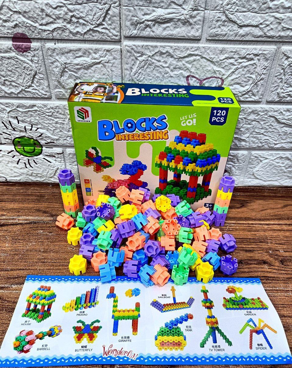 🌸مكعبات سداسيه ١٢٠ قطعه🌸