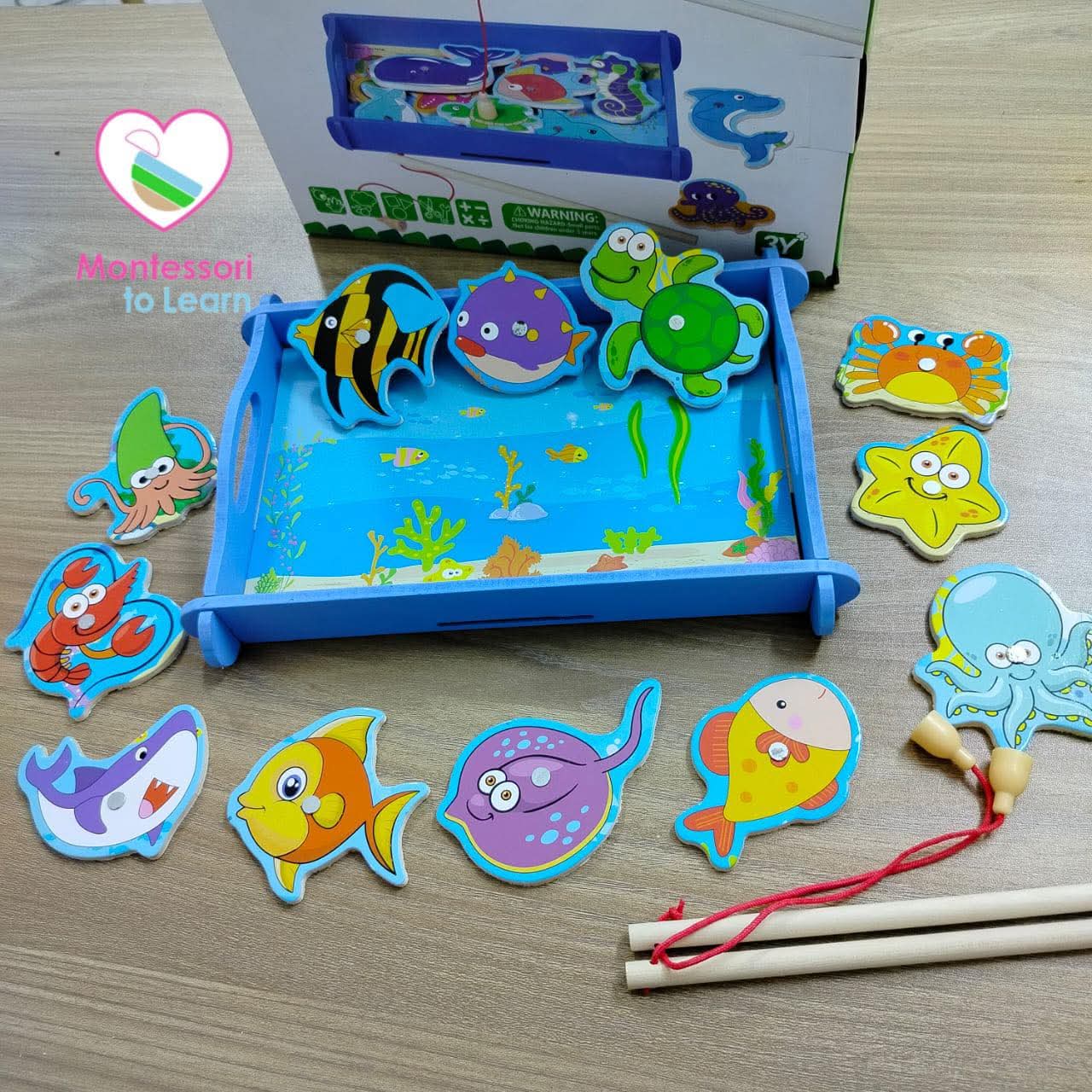 🌸🌟لعبة صيد سمك خشب🌟🌸