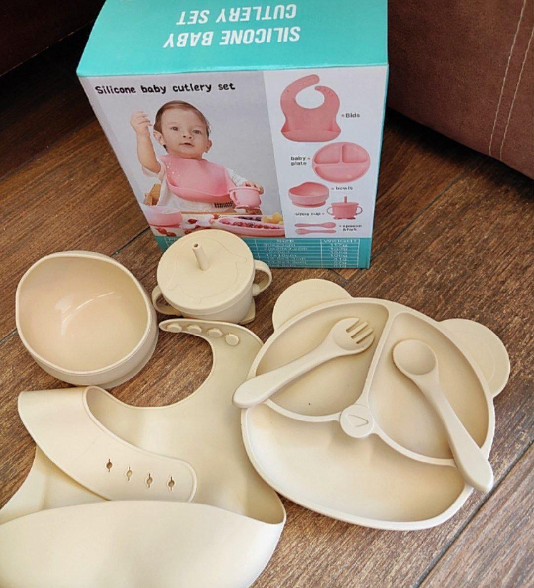 🌸🌸 طقم طعام  سيليكون🌸 🌸