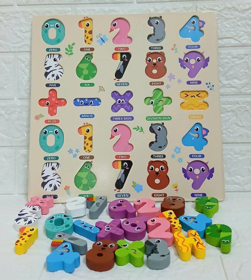 🌸بازل تعليمي خشبي للأطفال🌸