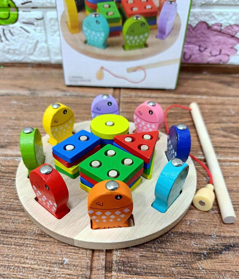 🌸مطابقه اشكال هندسيه مع صيد سمك دائري🌸